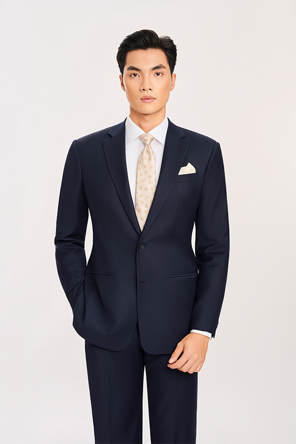 Two-piece bespoke suit made by a tailor in Ho Chi Minh City
