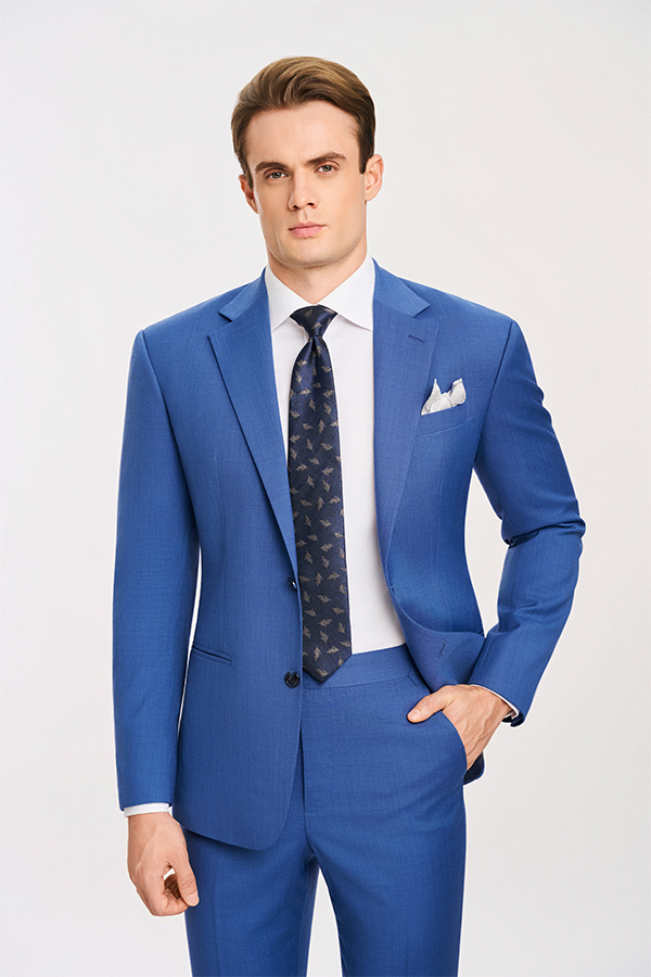 Two-piece bespoke suit made by a tailor in Ho Chi Minh City